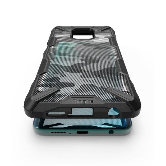 UTGATT5 - Ringke - Fusion X Xiaomi Redmi Note 9 / 9 Pro - Camo Svart