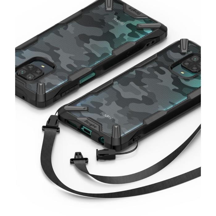 UTGATT5 - Ringke - Fusion X Xiaomi Redmi Note 9 / 9 Pro - Camo Svart