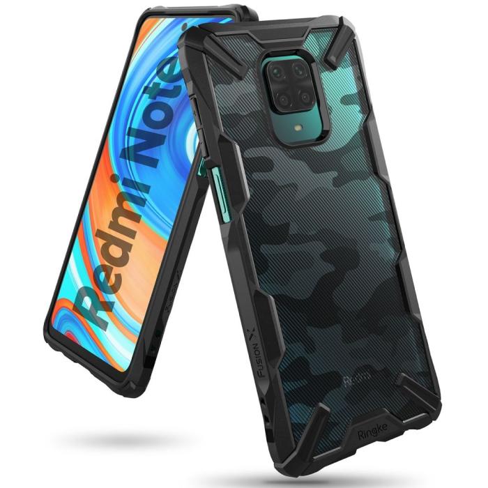 UTGATT5 - Ringke - Fusion X Xiaomi Redmi Note 9 / 9 Pro - Camo Svart