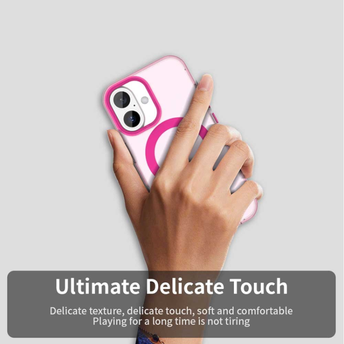 A-One Brand - iPhone 17 Mobilskal MagSafe Anti Drop Hybrid - Rosa