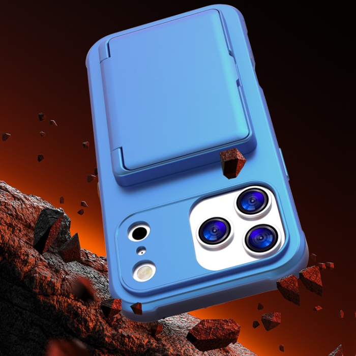 A-One Brand - iPhone Air Mobilskal Korthållare Mirror Kickstand