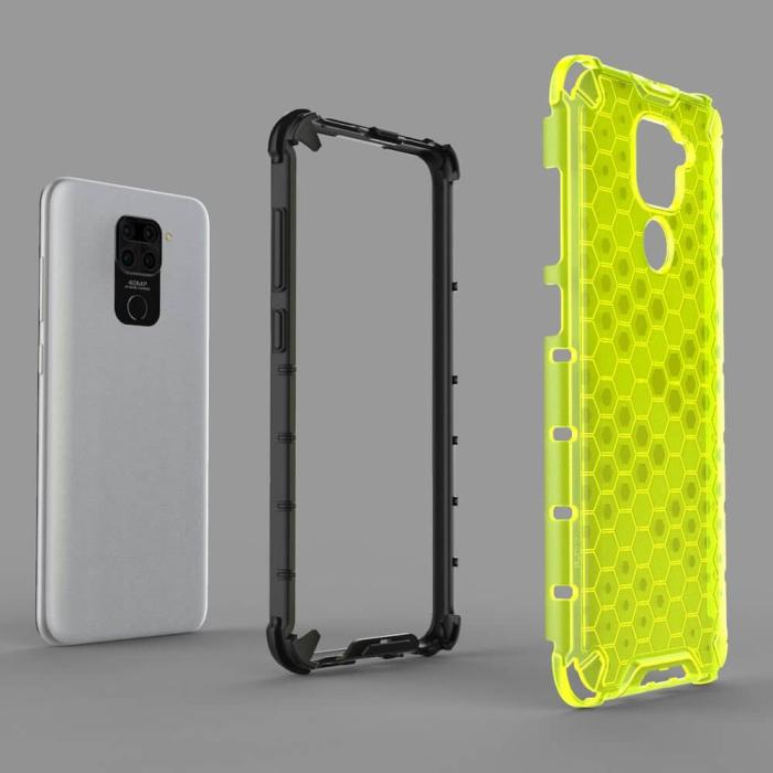 UTGATT4 - Honeycomb Armor skal Redmi 10X 4G/Redmi Note 9 Svart