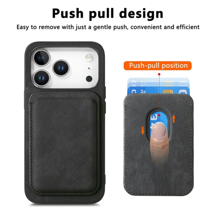 A-One Brand - iPhone 17 Pro Max Mobilskal Retro Detachable - Svart