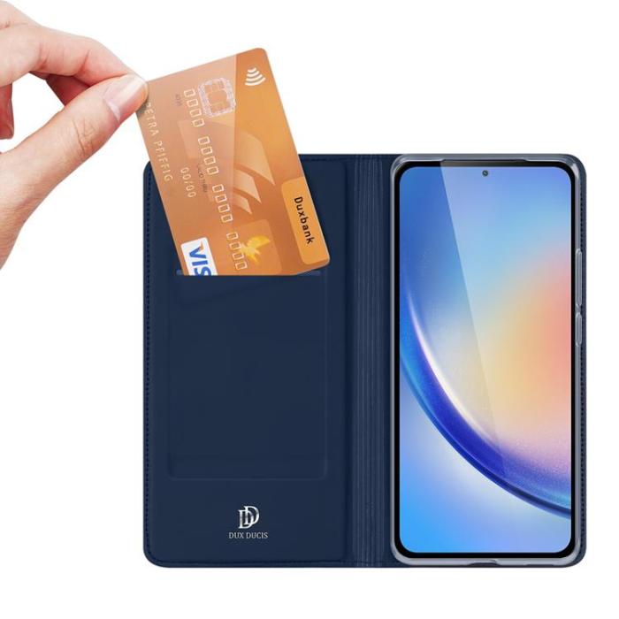 Dux Ducis - Dux Ducis Galaxy A35 5G Plånboksfodral Skin Pro med Flap - Blå