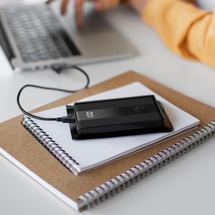 Forcell - Forcell Powerbank 20000 mAh 22.5W PD QC 3A Energo - Svart