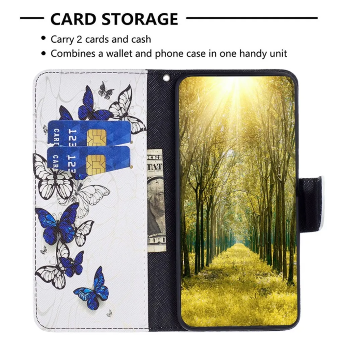 OEM - Galaxy S23 Ultra Plånboksfodral - Fjärilar