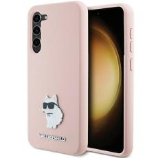 KARL LAGERFELD - Karl Lagerfeld Mobilskal till Galaxy S24+ MagSafe Silikon Choupette Pin