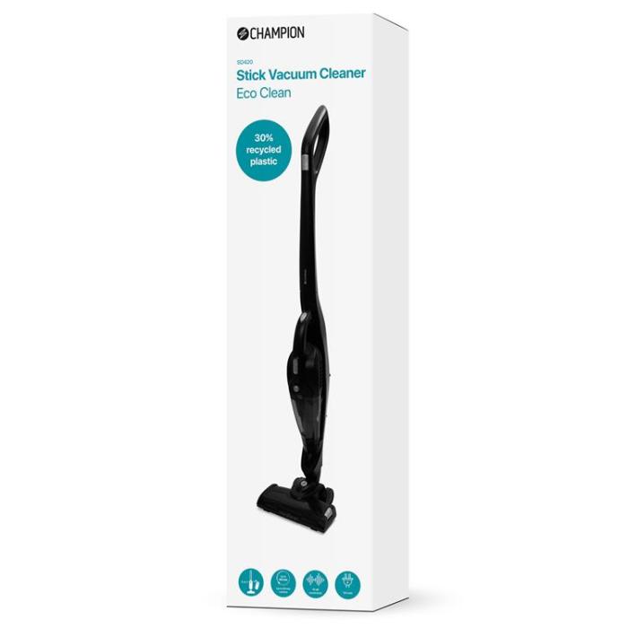 Champion - Champion Skaftdammsugare Eco Clean 2in1 120W SD420 - Mattsvart