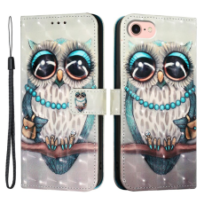 A-One Brand - iPhone 16e Plånboksfodral Printing Pattern Med Rem
