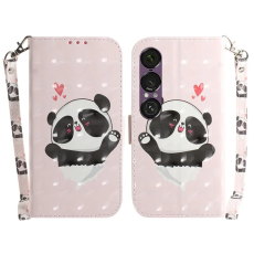 A-One Brand - Sony Xperia 1 VII Plånboksfodral med Handledsrem - Panda