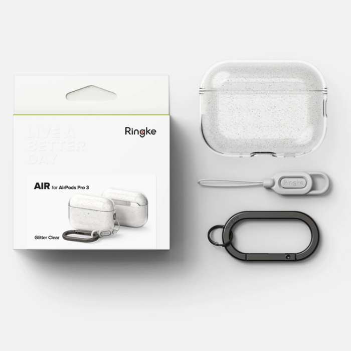 Ringke - Ringke Apple Airpods Pro 3 Skal Air - Glitter Clear