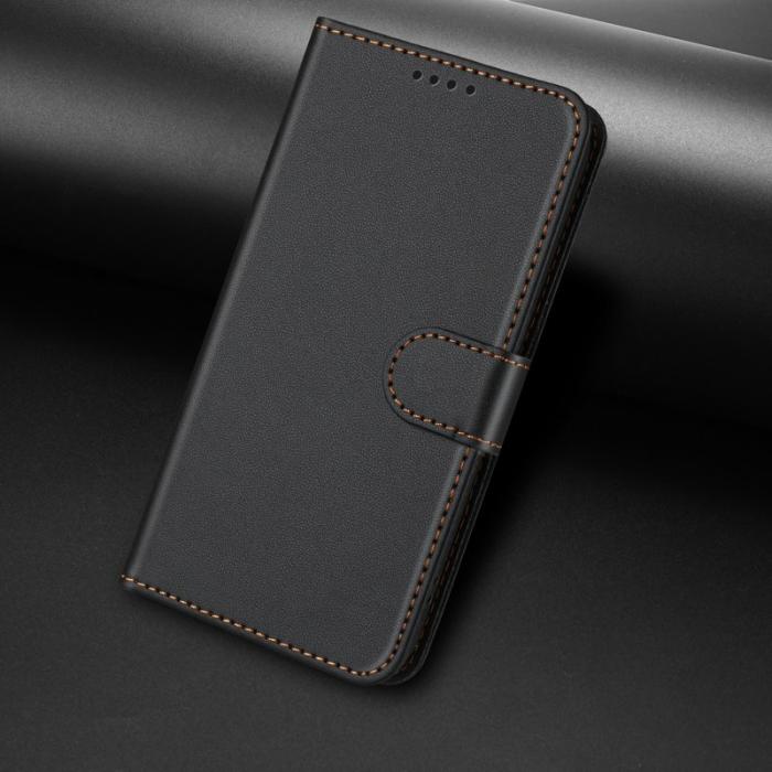 OEM - Samsung Galaxy A37 Fodral KonstLäder Ställfunktion - Svart