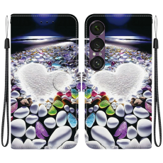 A-One Brand - Sony Xperia 1 VII Plånboksfodral med Lanyard Printing - Flerfärgad