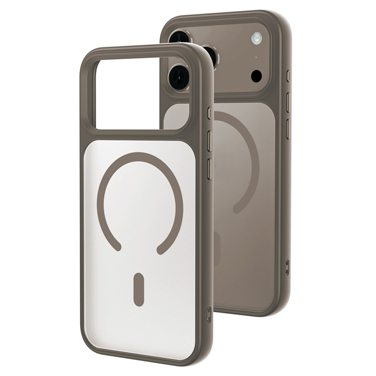 iPhone 17 Pro Max Mobilskal MagSafe Skin-Feel Rubberized - Grå | 2353 | AlltMobil