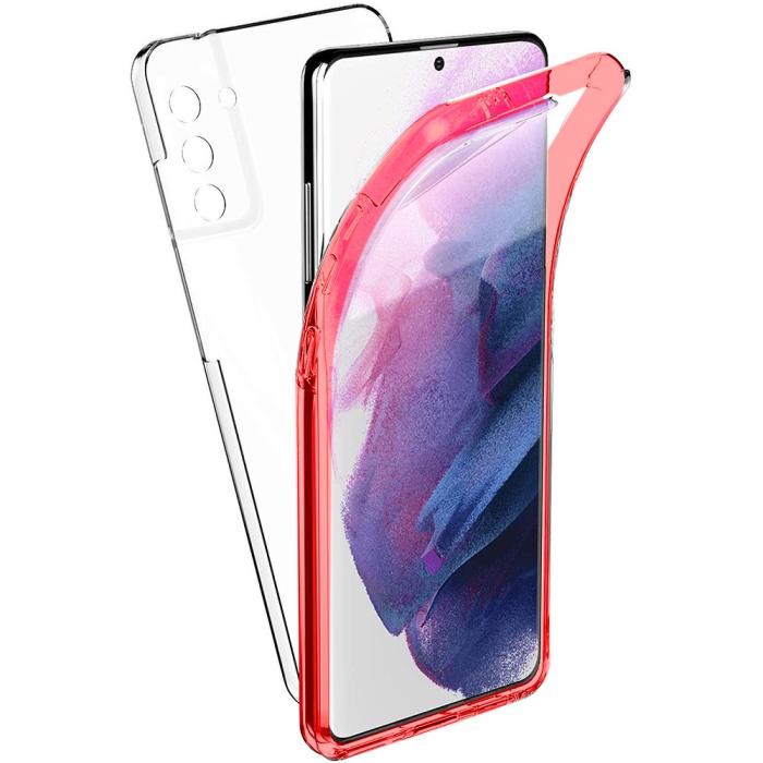 Forcell - 360 heltäckande skal till Samsung Galaxy S21 ULTRA Röd