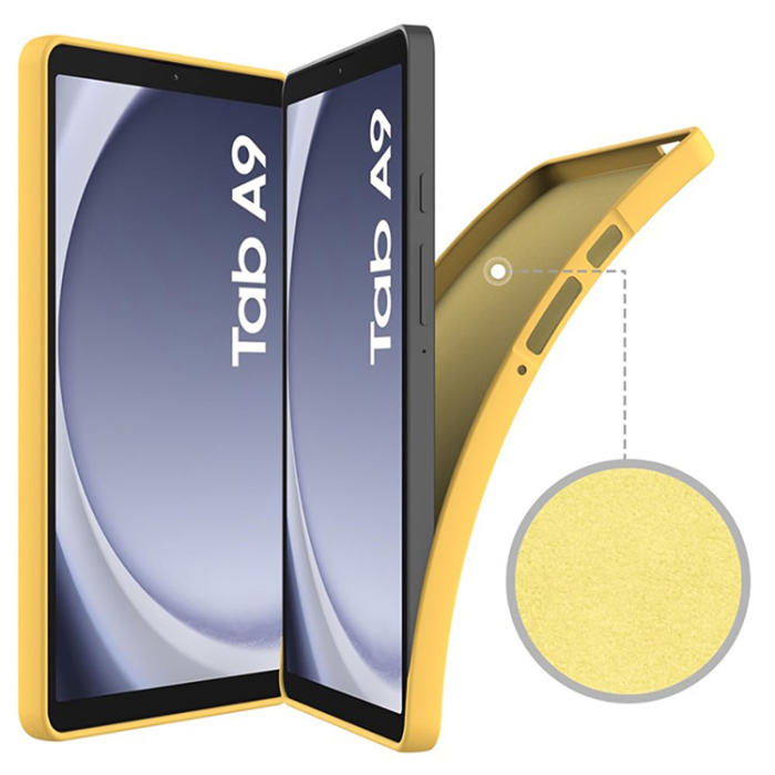 A-One Brand - Galaxy Tab A9 Mobilskal Silikon Anti-Scratch - Gul