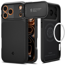 Spigen - Spigen Mobilskal till iPhone 17 Pro Max MagSafe Optik Armor - Svart