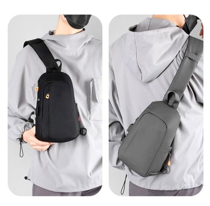 A-One Brand - CrossBody Väska USB Port - Svart