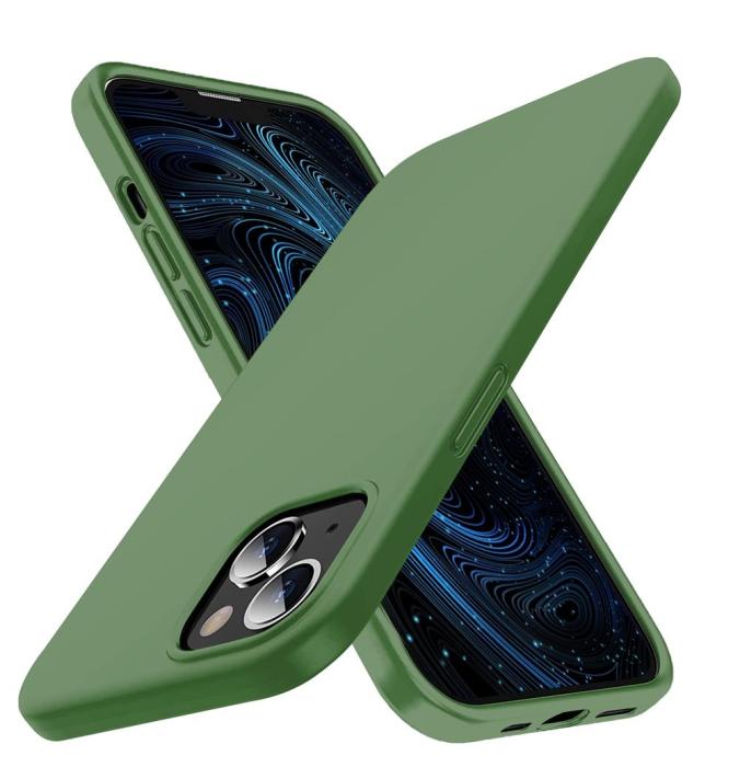 OEM - Liquid Silicone Skal iPhone 13 Mini - Grön