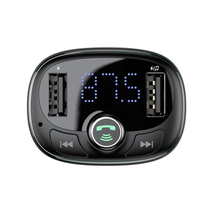 BASEUS - Baseus FM-sändare Bluetooth MP3 Med Billadare S-09 - Svart
