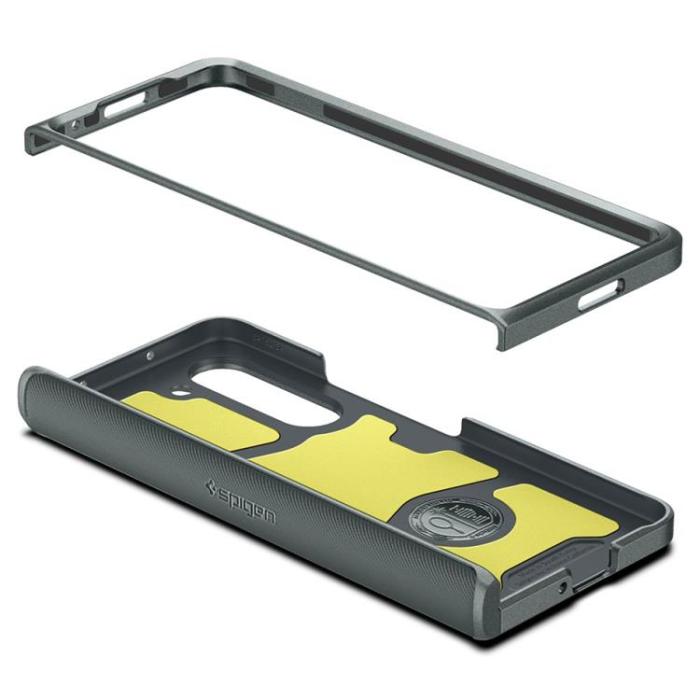 Spigen - Spigen Galaxy Z Fold 5 Mobilskal Slim Armor Pro - Grön