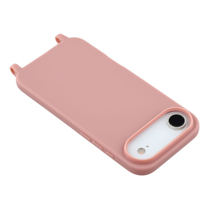 A-One Brand - iPhone 17 Air Mobilskal TPU Shockproof med Lanyard - Djuprosa