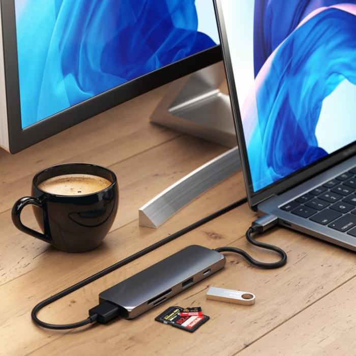 Satechi - Satechi USB-C HUB Multiport Pro - Rymdgrå