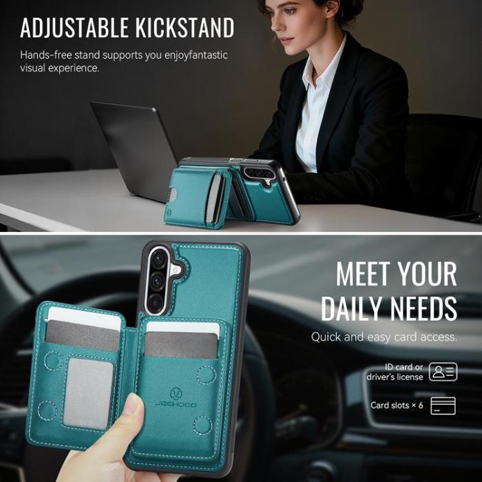 OEM - JEEHOOD Samsung Galaxy A26 5G Mobilskal KonstLäder - Blå