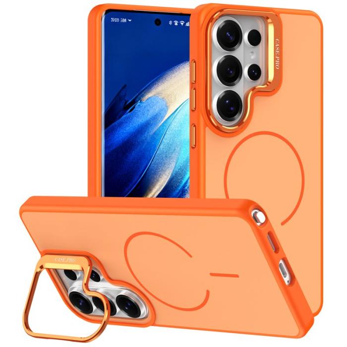 OEM - Mobilskal till Samsung Galaxy S26 Ultra Plast Med Ställning - Orange