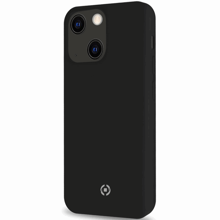 Celly - Celly iPhone 13 Mobilskal Cromo Soft Rubber - Svart