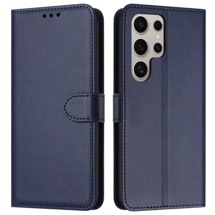OEM - Galaxy S25 Ultra Plånboksfodral Strap - Blå