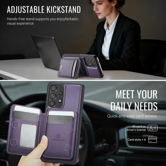 OEM - JEEHOOD Samsung Galaxy A33 5G Mobilskal KonstLäder - Lila