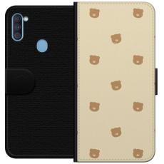 iSecrets - Pl&aring;nboksfodral till Samsung Galaxy A11 med Bj&ouml;rnm&ouml;nster