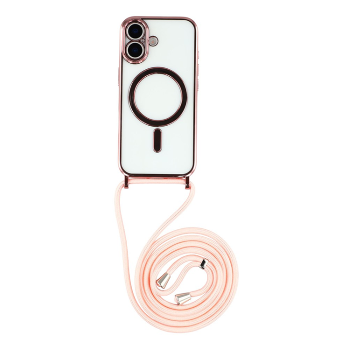 A-One Brand - iPhone 17 Mobilskal MagSafe Electroplating Edge TPU - Rosa