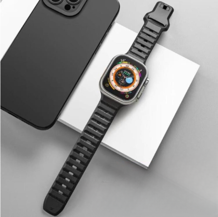 OEM - Apple Watch 4/5/6/7/8/SE (38/40/41mm) Rugged Band Svart