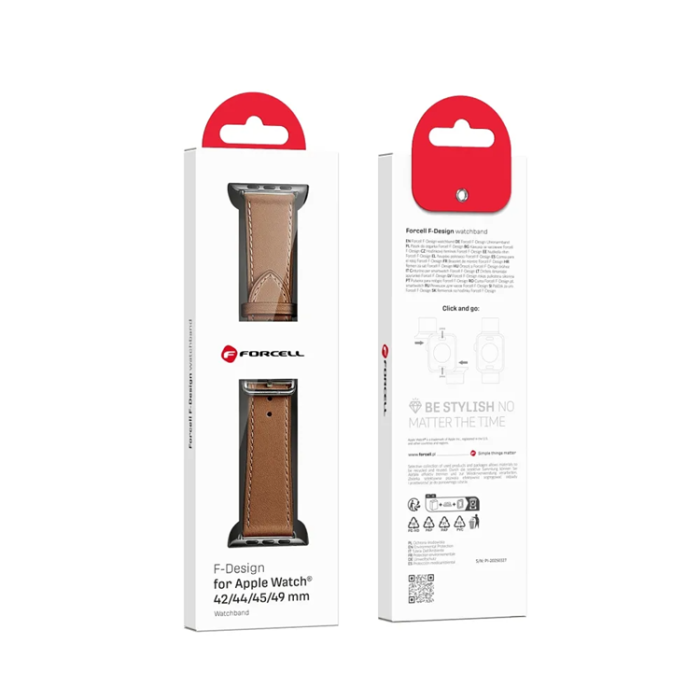 Tech-Protect - Forcell Apple Watch 38/40/41mm Armband Eco Läder - Brun