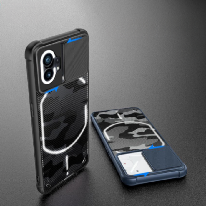 Rzants - Rzants Nothing Phone 1 Skal Camouflage Camshield - Blå