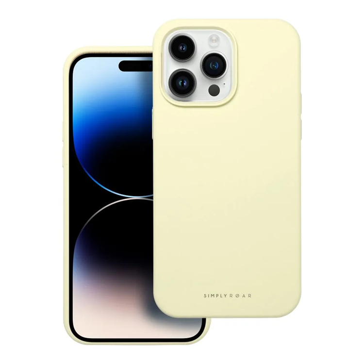 Roar iPhone 14 Pro Max Mobilskal Roar Cloud Skin - Ljusgul | 2353 | AlltMobil