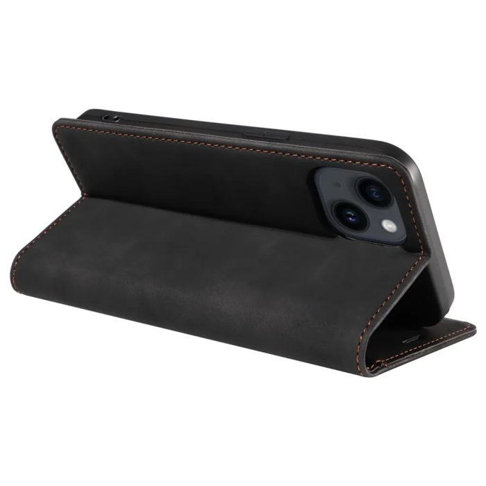 BETOPNICE - BETOPNICE iPhone 15 Plus Plånboksfodral Mjukt - Svart