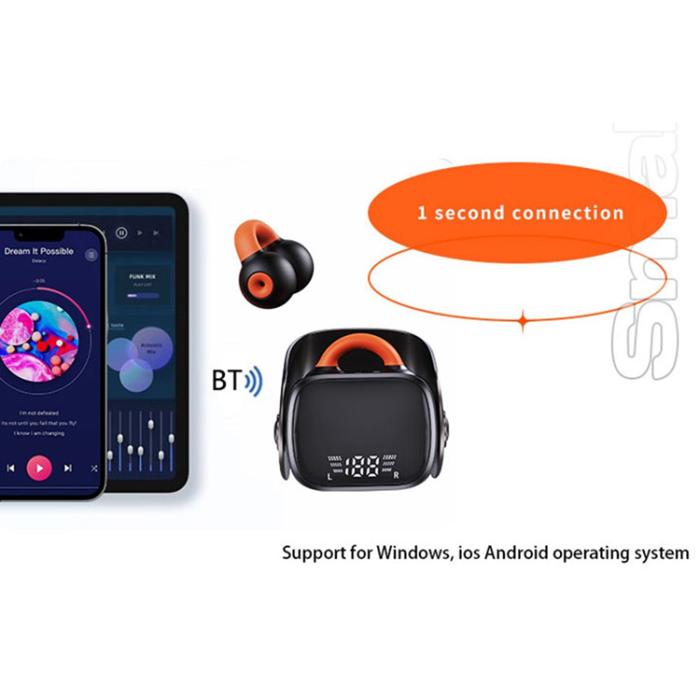 A-One Brand - Trådlösa Hörlurar Ear Clip Bluetooth Sports Stereo QH51