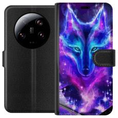 iSecrets - Pl&aring;nboksfodral till Xiaomi 13 Ultra med Neon Varg