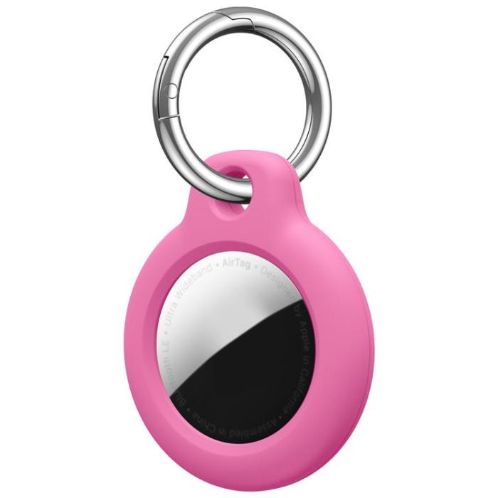 OEM - Airtag hållare med nyckelring - Rosa