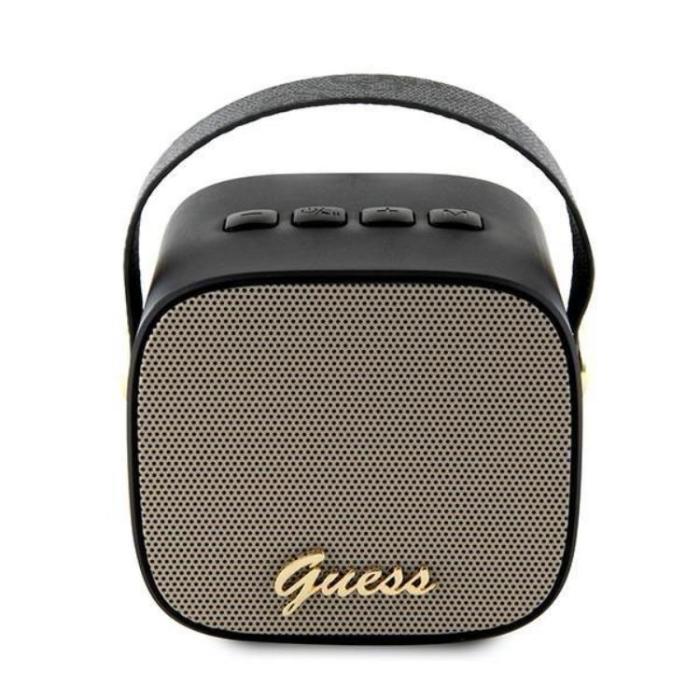 Guess - Guess Bluetooth Högtalare Mini Läder Script Logo - Svart