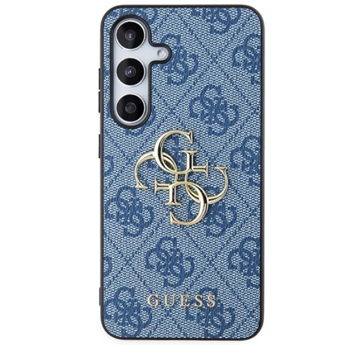 Guess - Guess Galaxy S24 Plus Mobilskal Big Metall Logo - Blå