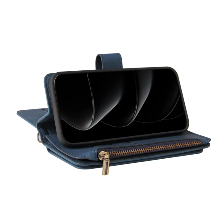 A-One Brand - iPhone 17 Pro Plånboksfodral Zipper Rem