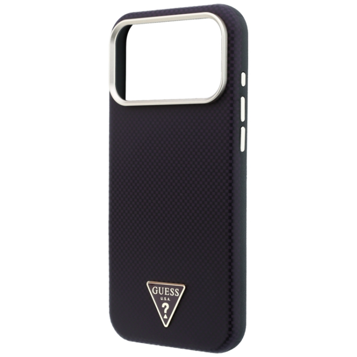 Guess - Guess Mobilskal För iPhone 18 Pro Max/17 Pro Max Magsafe Kevlar Triangle Logo