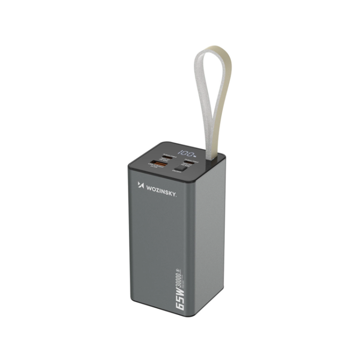 Wozinsky - Wozinsky Powerbank 30000mAh 65W 2xUSB-C 1xUSB-A - Svart