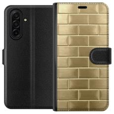 iSecrets - Plånboksfodral till Samsung Galaxy A17 5G med Gyllene Murstenar