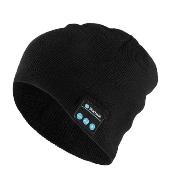 A-One Brand - Beanie Mössa med inbyggt bluetooth-headset - Svart
