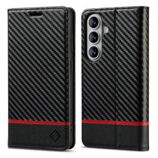 LC.imeeke - LC.IMEEKE Pl&aring;nboksfodral f&ouml;r Samsung Galaxy S26 Konstl&auml;der - Svart
